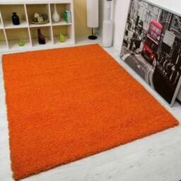 Rackhams Shaggy Rug - Orange - 60cm x 220cm (2ft x 7.2ft)