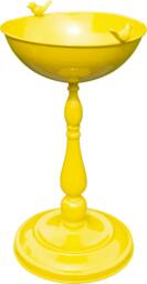 Rackhams Ornamental Free Standing, Weather Resistant, Pedestal Style, Easy Assemble Bird Bath