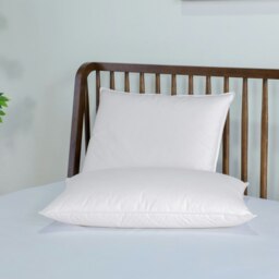 Rackhams Naturals Duck Feather & Down Pillow - Back Sleepers - Soft/Medium - Pack of 2 - White - Cotton - One Size