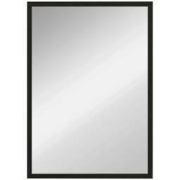 Rackhams Wall Bathroom Mirror, 70 x 50 cm Wall-Mounted Mirror for Living Room, Bedroom, Hallway, Black - thumbnail 1