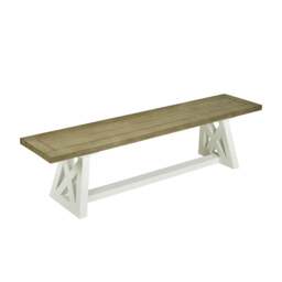 Rackhams Oxford Bench Wooden Dining Bench Seat - 180cm long - thumbnail 1