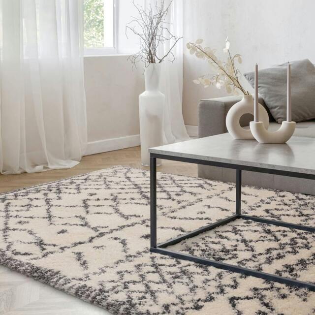 Rackhams Alto AL04 Cream Shaggy Rug - 80x150cm - image 1