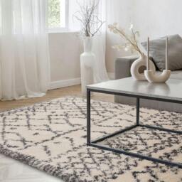 Rackhams Alto AL04 Cream Shaggy Rug - 80x150cm - thumbnail 1