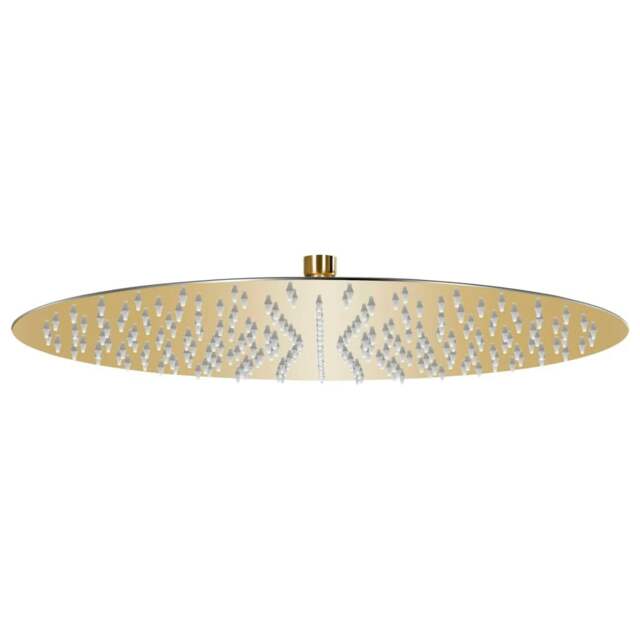 Rackhams Rain Shower Head Stainless Steel 40 cm Round Gold