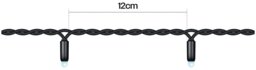 Rackhams String Lights Black Rubber IP65 5m/40 LED Col Chan - thumbnail 3