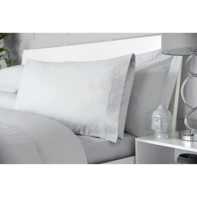 Rackhams Egyptian Cotton Deep Fitted Sheet - Platinum - Platinum - Double - 100% Egyptian Cotton - image 1