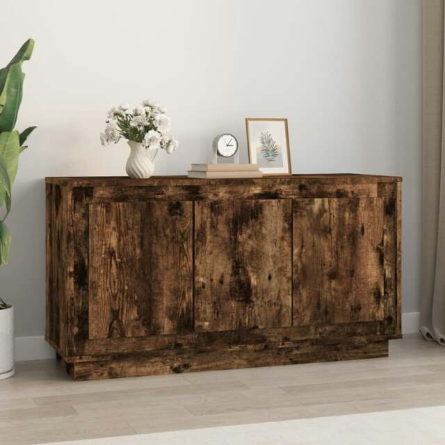 Rackhams Sideboard Smoked Oak 102x35x55 cm Engineered Wood