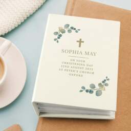 Rackhams Personalised Botanical Cross 6x4 Photo Album with Sleeves - thumbnail 1