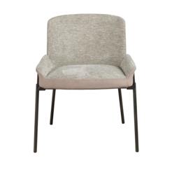 Rackhams Grey Fabric and Brown Velvet Chair 4171 - thumbnail 2