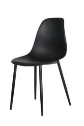 Rackhams Pair of Aspen Curve Modern Dining Chairs - Grey - thumbnail 2