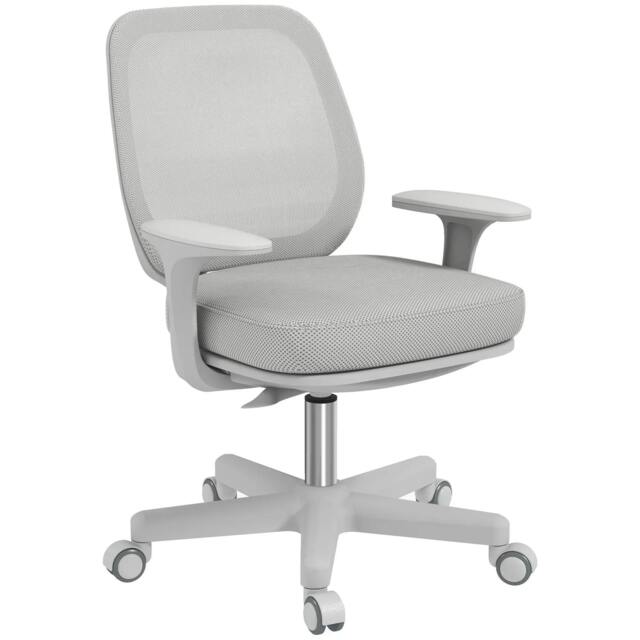 Rackhams 44-56cm Mesh Back Office Chair - Grey