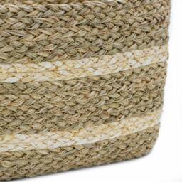 Rackhams Palma Natural Large Rectangular Woven Storage Basket for Home Storage, Brown - thumbnail 4