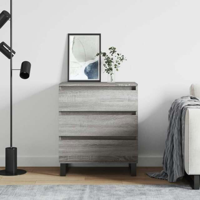 Rackhams Sideboard Grey Sonoma 60x35x70 cm Engineered Wood