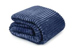 Rackhams Dakota Fleece Navy Throw 140x180cm