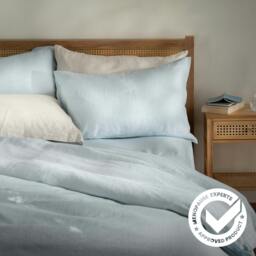 Rackhams Mineral Blue French Linen Bed Sets - Double - thumbnail 6