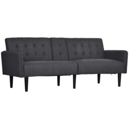 Rackhams Upholstered Sofa bed 3 Seater Home Theater with Storage - Grey - Polyester, Sponge, PP - 2 Seater - thumbnail 2