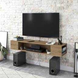 "Rackhams Peti Modern Tv Stand TV Cabinet for TV's up to 61"" - White" - thumbnail 3