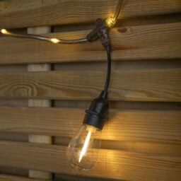 Rackhams 9.5m Set of 20 Connectable Festoon Drop Lights with LED Cable in Warm White - thumbnail 6