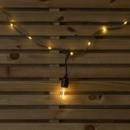 Rackhams 9.5m Set of 20 Connectable Festoon Drop Lights with LED Cable in Warm White - thumbnail 4