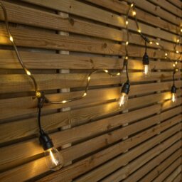Rackhams 9.5m Set of 20 Connectable Festoon Drop Lights with LED Cable in Warm White - thumbnail 2