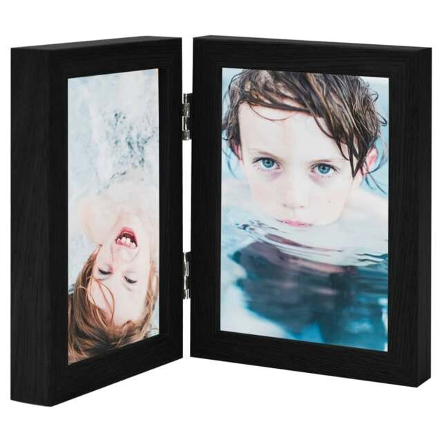 Rackhams Bifold Photo Frame Collage Black 2x
