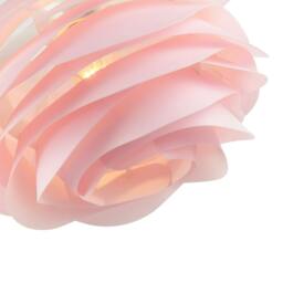 Rackhams Modern Pink Wavy Rippled Pendant Ceiling Light Shade for Bedroom etc - thumbnail 5