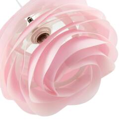 Rackhams Modern Pink Wavy Rippled Pendant Ceiling Light Shade for Bedroom etc - thumbnail 4