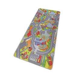 Rackhams Kids Smart City Play Grey Rug - 90X200 cm - thumbnail 3