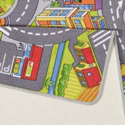 Rackhams Kids Smart City Play Grey Rug - 90X200 cm - thumbnail 2
