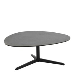 Rackhams Barnsley Black Ceramic Coffee Table 100x95x41 cm - 1 - Black - Black