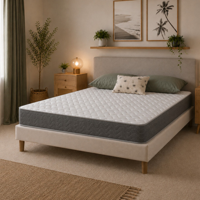 Rackhams WaveFlex Hybrid Mattress - 18cm Deep Breathable Cooltouch+ Sleep Surface - Grey - 1 - European Small Single Mattress (80cm x 200cm) - image 1
