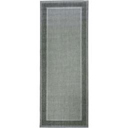 Rackhams Denver Grey Bordered Indoor & Outdoor Rug - 80X200 cm - thumbnail 1