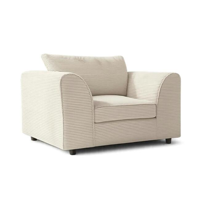 Rackhams Chicago Scatter Back Living Room Furniture Range - Cloud Cream - Arm Chair - image 1