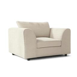 Rackhams Chicago Scatter Back Living Room Furniture Range - Cloud Cream - Arm Chair - thumbnail 1