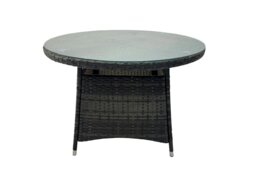 Rackhams Rattan Garden Furniture Dining Set Table And Chairs Wicker Patio Outdoor 4 chairs plus medium round table - thumbnail 5