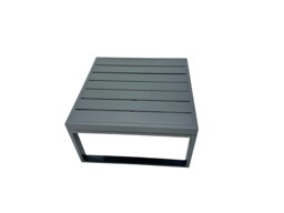 Rackhams Outdoor Garden Furniture Set Aluminium Lounge Sofa Square Coffee Table Sets with 4 Stools 2 Side Tables Dark Grey - thumbnail 2