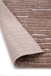 Rackhams Natural Woodgrain Look Rug - Beige & Cream - 67X200 cm - thumbnail 3