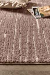 Rackhams Natural Woodgrain Look Rug - Beige & Cream - 67X200 cm - thumbnail 5