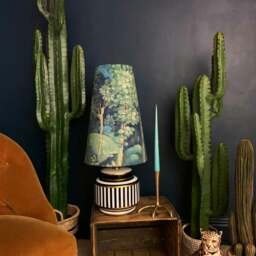 Rackhams Emerald Enchanted Wood Velvet Oversized Cone Lampshades - King - thumbnail 3