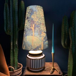 Rackhams Emerald Enchanted Wood Velvet Oversized Cone Lampshades - King - thumbnail 2