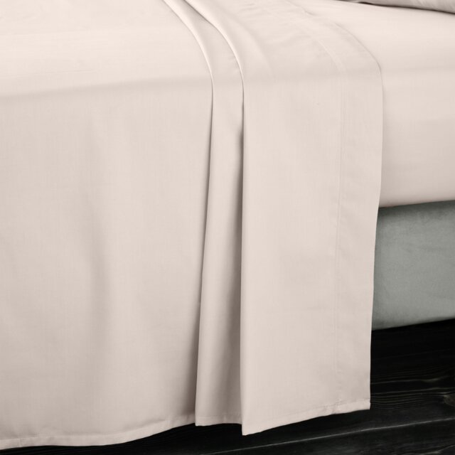 Rackhams 400 Thread Count Cotton Sateen Flat Sheet - Double - image 1