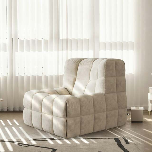 Rackhams Arneson Single Seater Sofa, Armchair, Corduroy - Single Seater - Milk Tea - image 1