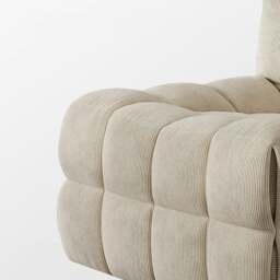 Rackhams Arneson Single Seater Sofa, Armchair, Corduroy - Single Seater - Milk Tea - thumbnail 4