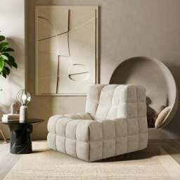 Rackhams Arneson Single Seater Sofa, Armchair, Corduroy - Single Seater - Milk Tea - thumbnail 5