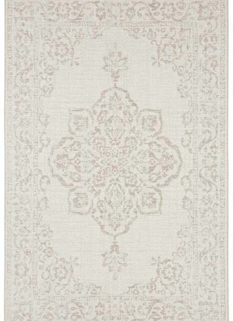 Rackhams Indoor - Outdoor Tilos Vintage Cream Rug - 80X150 cm - image 1