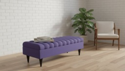 Rackhams Romo Panel Ottoman Bench Seat – Stylish Coffee Table & Seating for UK Homes - 30 x 30 Inches (76 x 76cm) - thumbnail 5