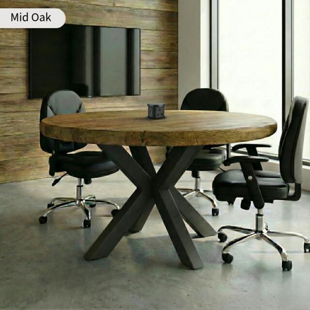Rackhams Chunky & Sturdy Round Meeting Room Table - 140cm - image 1