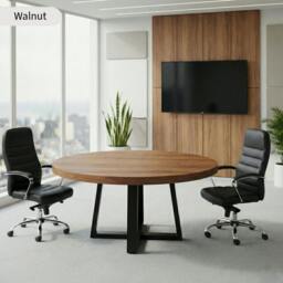 Rackhams Chunky & Sturdy Round Meeting Room Table - 140cm - thumbnail 5