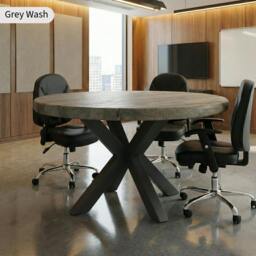 Rackhams Chunky & Sturdy Round Meeting Room Table - 140cm - thumbnail 2
