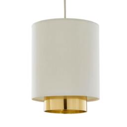 Rackhams Zelina Grey and Gold Easy-Fit Pendant - thumbnail 2